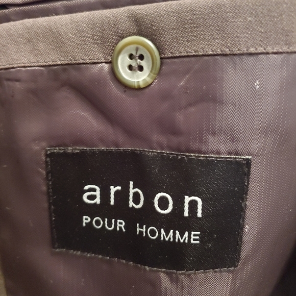 Arbon Pour Homme Dark Green Three button Blazer - Picture 5 of 6